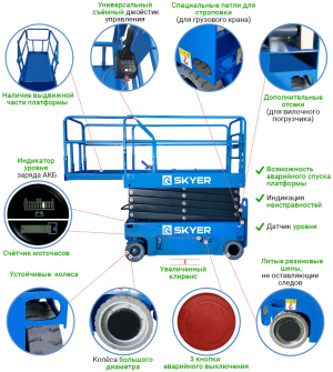 Самоходный ножничный подъемник PROLIFT PL0830